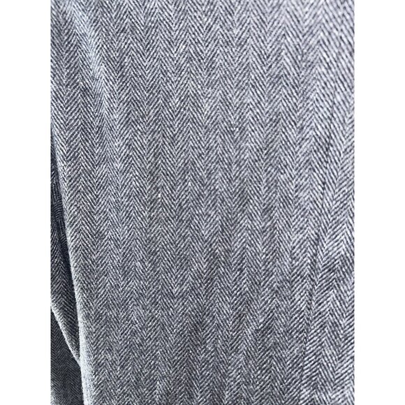 Saville Blazer Tweed Herringbone Jacket Womens Size 10 Petite Wool Grey Career - Picture 8 of 11